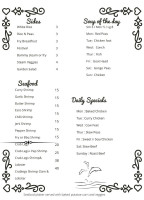 Osteria 545 menu