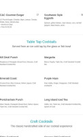 Cannibal And Craft menu