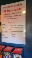 Sno-bros menu