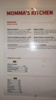 Sno-bros menu