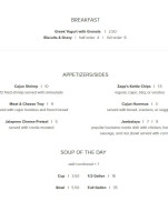 Chicory Cafe Mishawaka menu