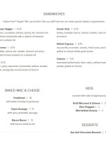 Chicory Cafe Mishawaka menu