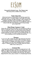 Wildfire Steakhouse menu