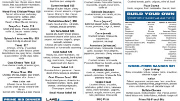 Lake Tahoe Aleworx Stateline menu