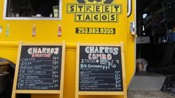 Charro's Street Tacos menu