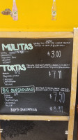 Charro's Street Tacos menu