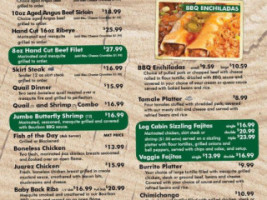Log Cabin menu