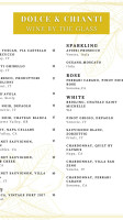 Dolce And Chianti Italian menu