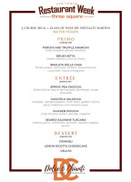 Dolce And Chianti Italian menu