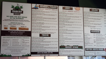 Cheba Hut Toasted Subs menu