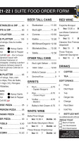 Tobby's Cantina menu