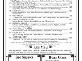 Padow's Hams Deli menu