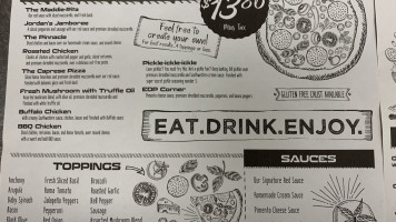 The Exchange Pizza Depot menu