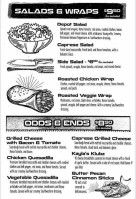 The Exchange Pizza Depot menu