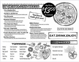 The Exchange Pizza Depot menu