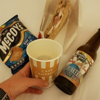 Toasty's Breakfast Burritos drink