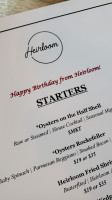 Heirloom menu