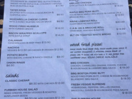 The Furbish Brew House Eats menu