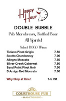 Courthouse Pub menu