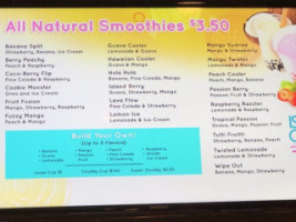 Quickly Boba And Smoothie menu