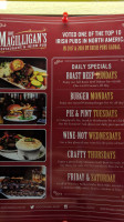 Doc Magilligan's Irish Pub menu