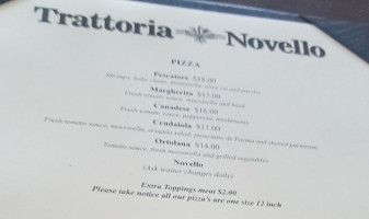 Novello menu