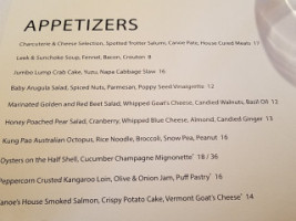 Canoe menu