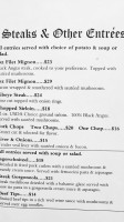 Rhinelander Cafe & Pub menu