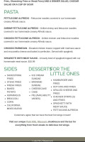 Lady Di's Shamrock menu
