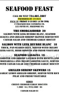 Cracked Egg Catering Co menu