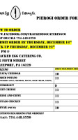 Cracked Egg Catering Co menu