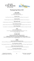 The Bistro Wine At Mirbeau Inn And menu