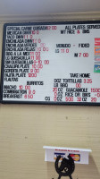 Subway menu