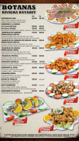 Mariscos La Riviera Nayarit menu