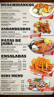 Mariscos La Riviera Nayarit menu