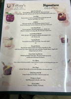 Tiffany's At The Stables menu