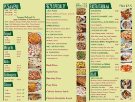 El Arca Pizzeria menu