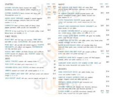 C&g Grille menu