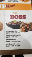 China King menu