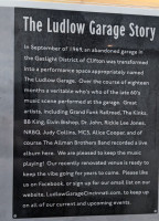 Ludlow Garage menu