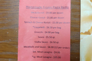 Gramma Aita's Kitchen menu