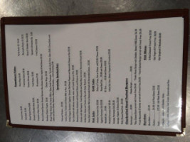 Goatie Whites menu