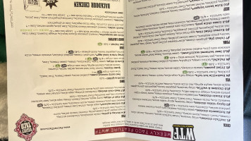 Velvet Taco menu