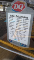 Dairy Queen menu