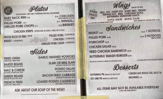 Buttermilk's Barbecue And Catering menu