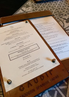 Gaudir menu