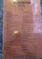 Mad Cow Grill menu