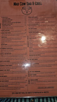 Mad Cow Grill menu