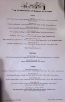 At Gideon Ridge menu
