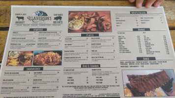 R.j. Alverson's The Rib Shack menu